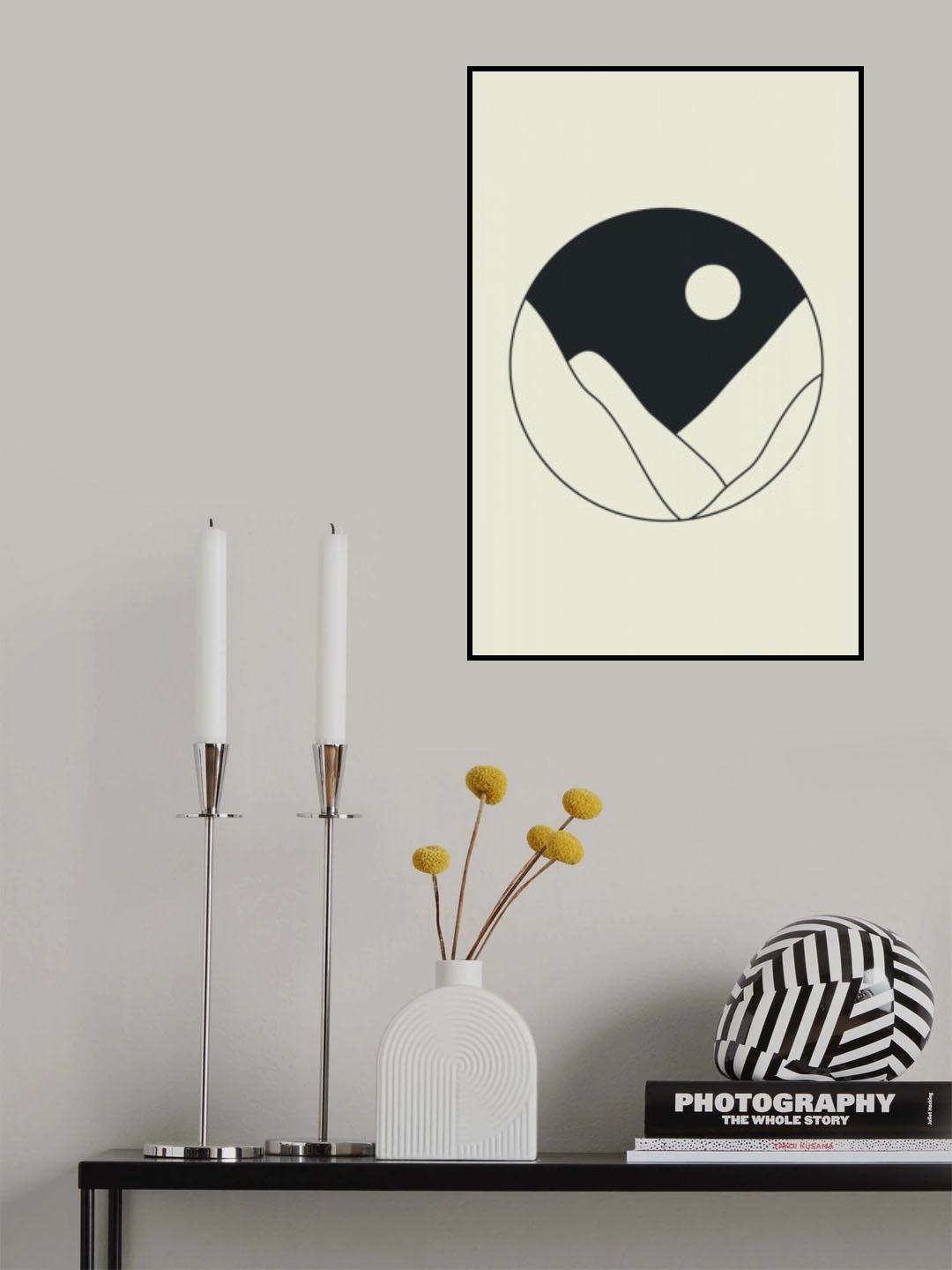Moon Mountains #2 Poster och Canvastavla