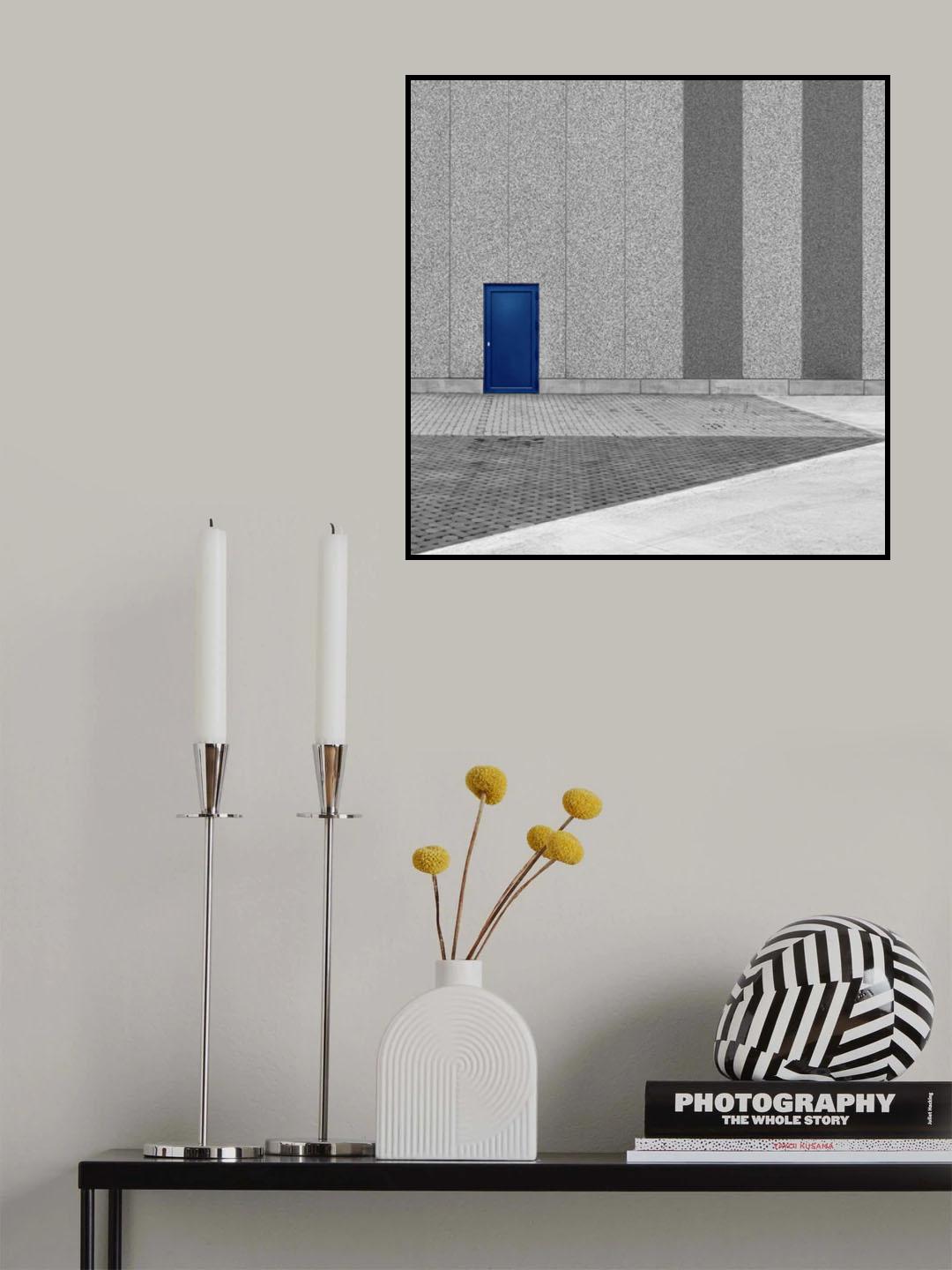 Blue door Poster och Canvastavla