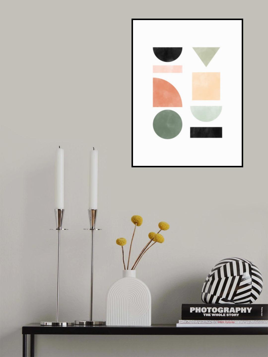 3x4 Aspectratio Pinkgreen25 Poster och Canvastavla