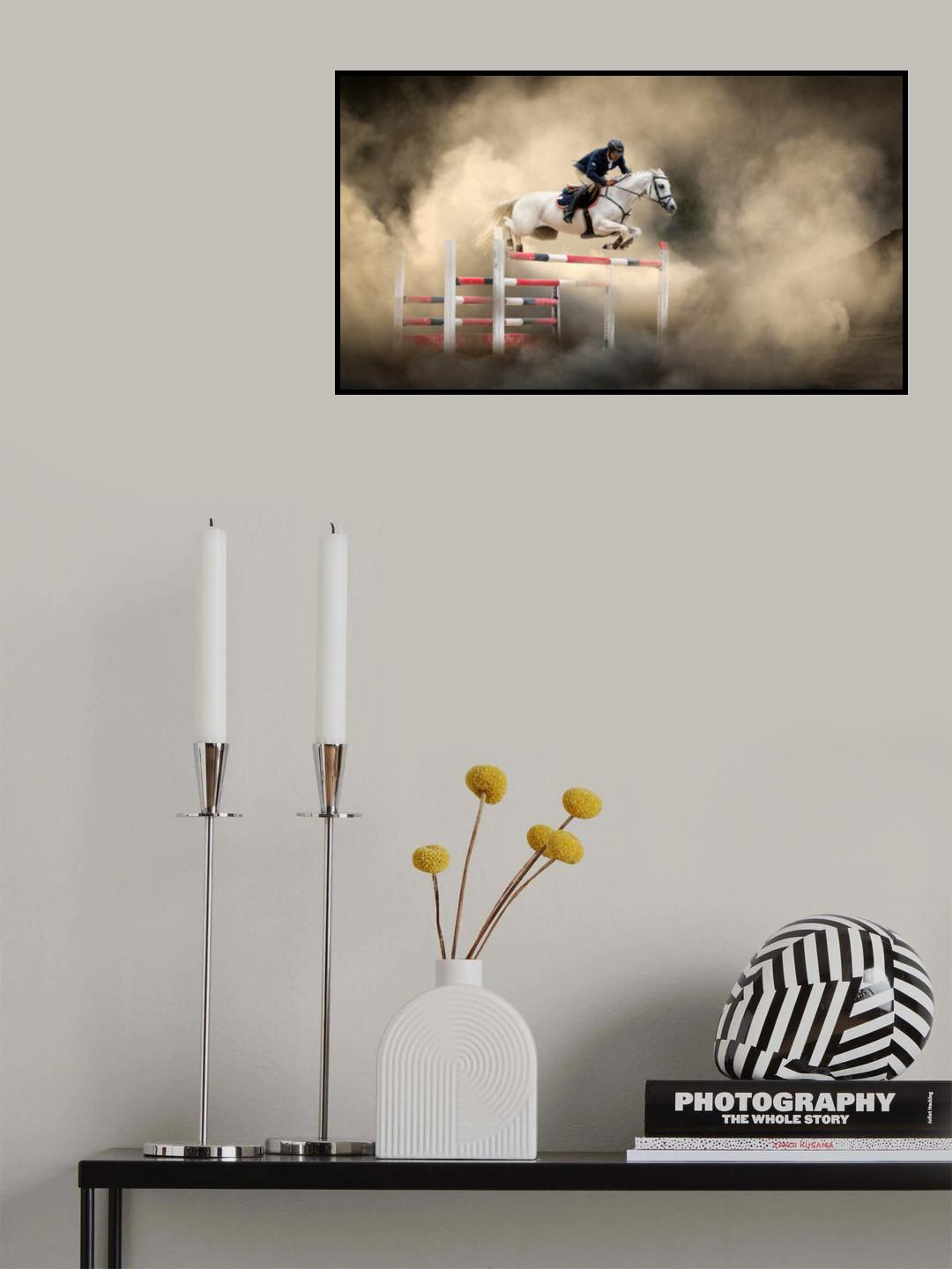 White horse Poster och Canvastavla