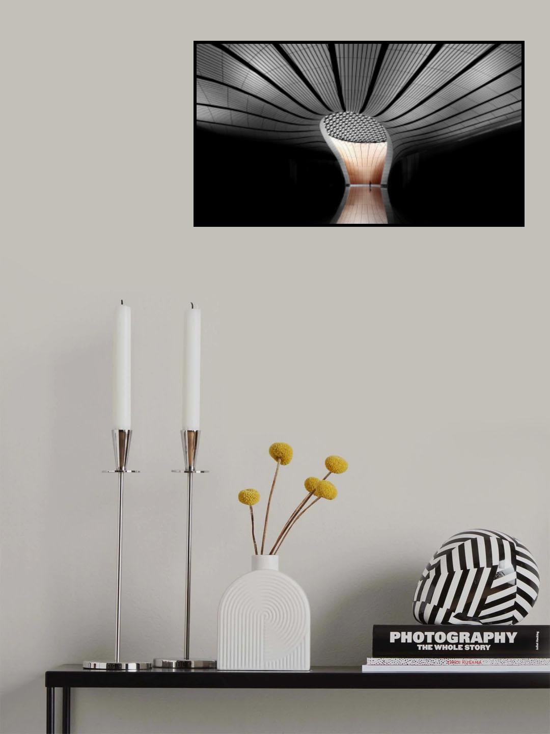 Daxing Airport Parabolic Column Poster och Canvastavla