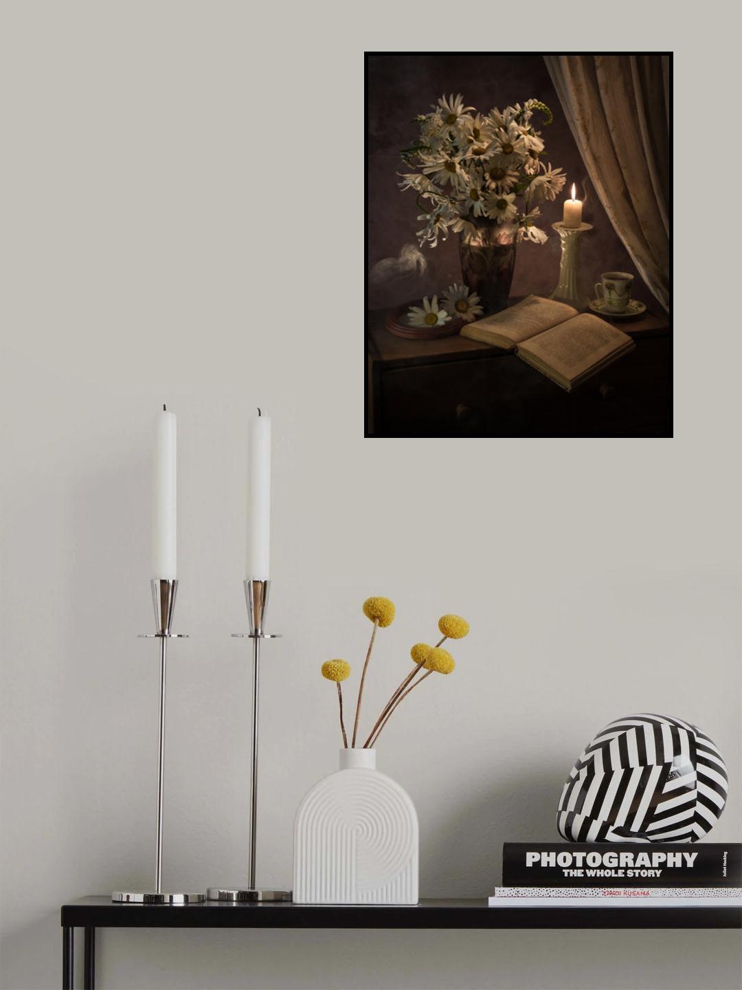 Still life with camomiles Poster och Canvastavla