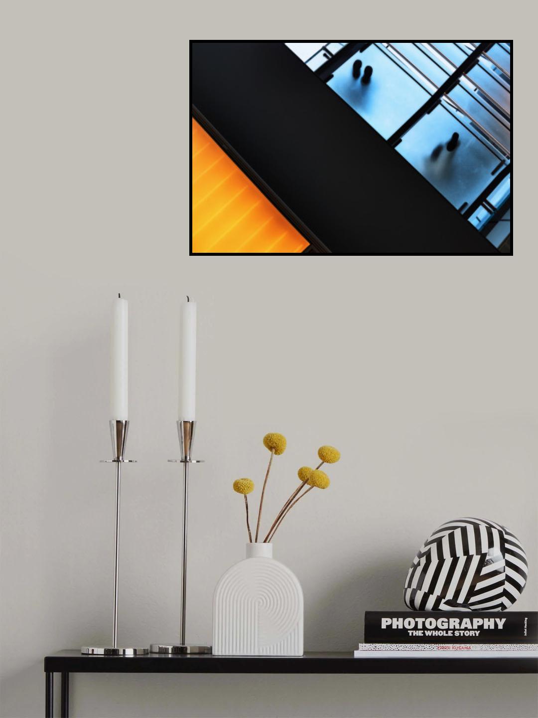 X: footsteps Poster och Canvastavla
