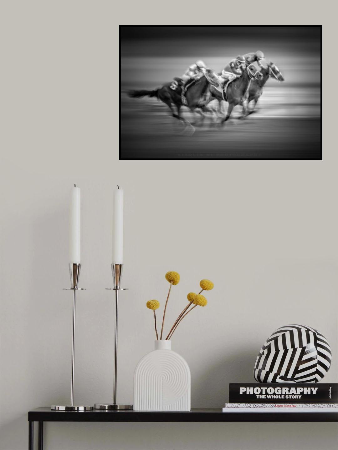 Horse Race Poster och Canvastavla