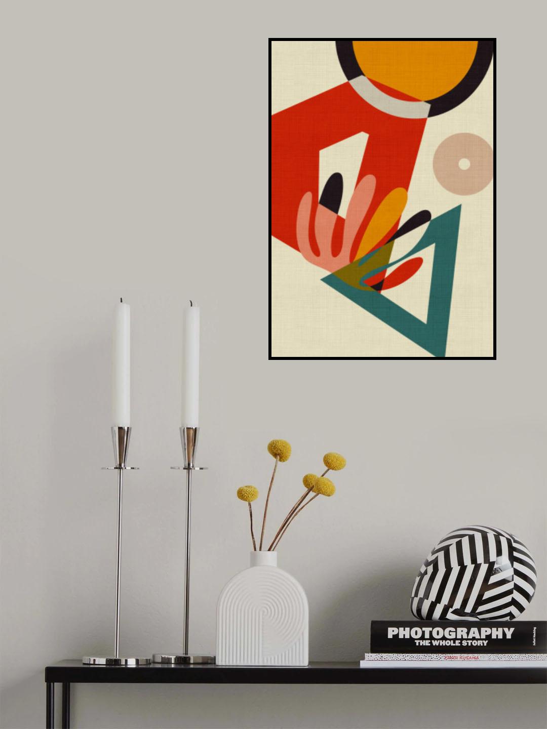 Mid Century Cirque 2 Poster och Canvastavla