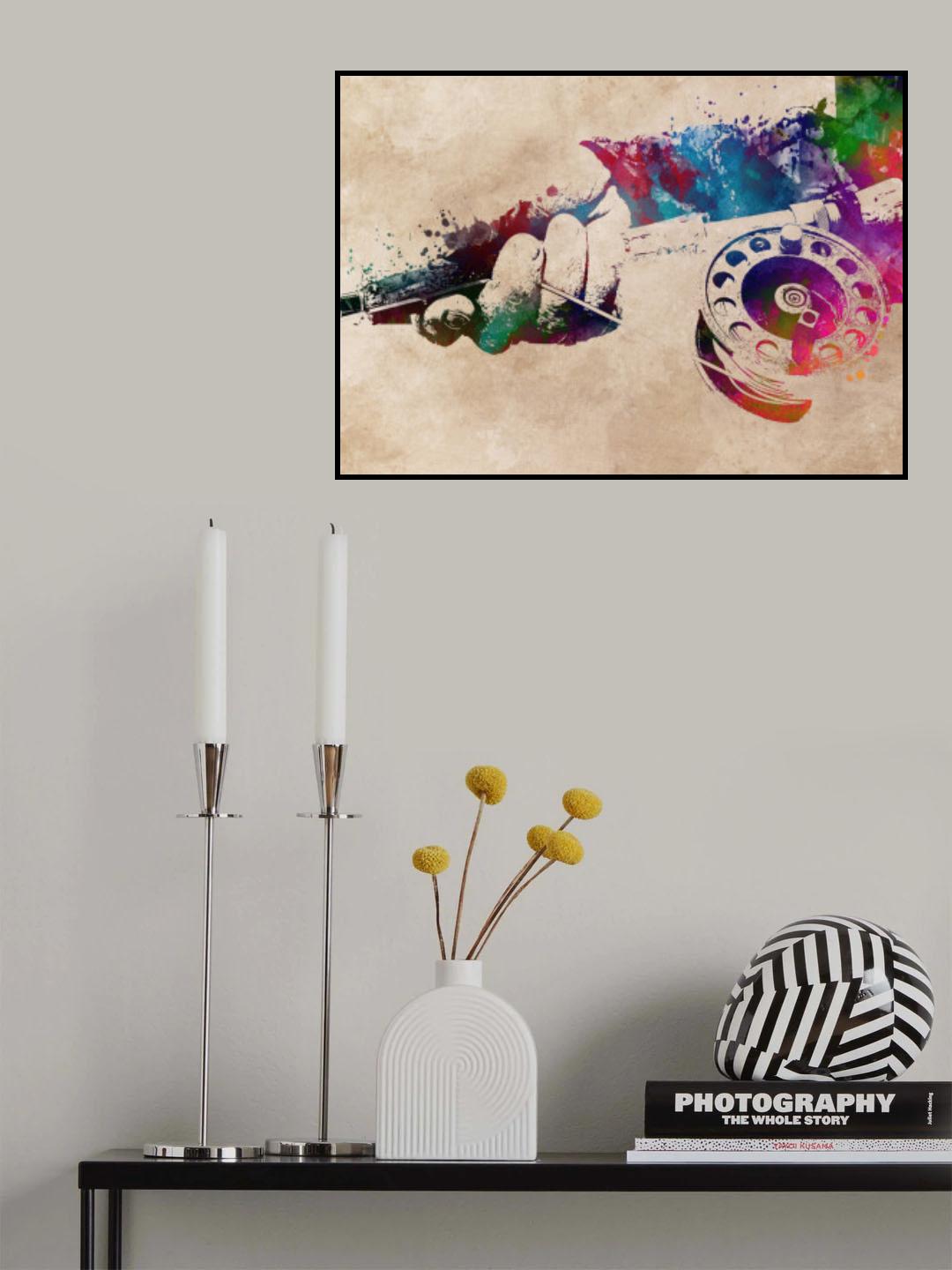Fishing Sport Art 5 Poster och Canvastavla