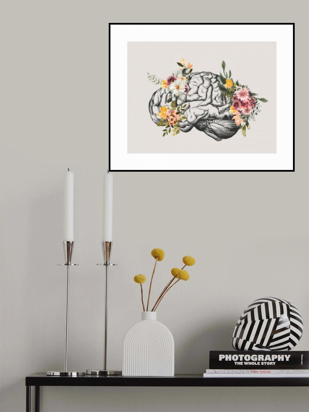 Brain Bloom Poster och Canvastavla