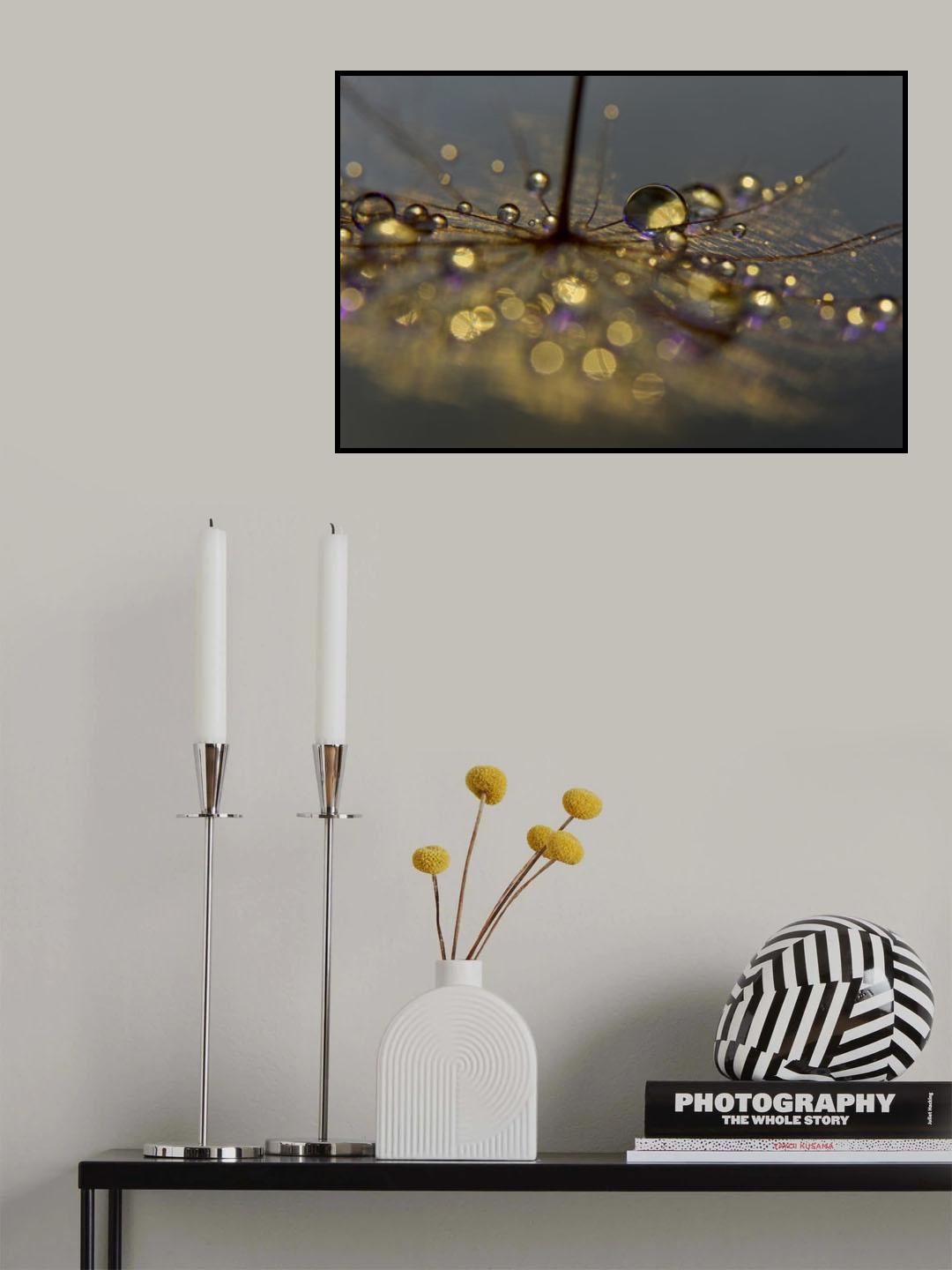 Golden purple Poster och Canvastavla