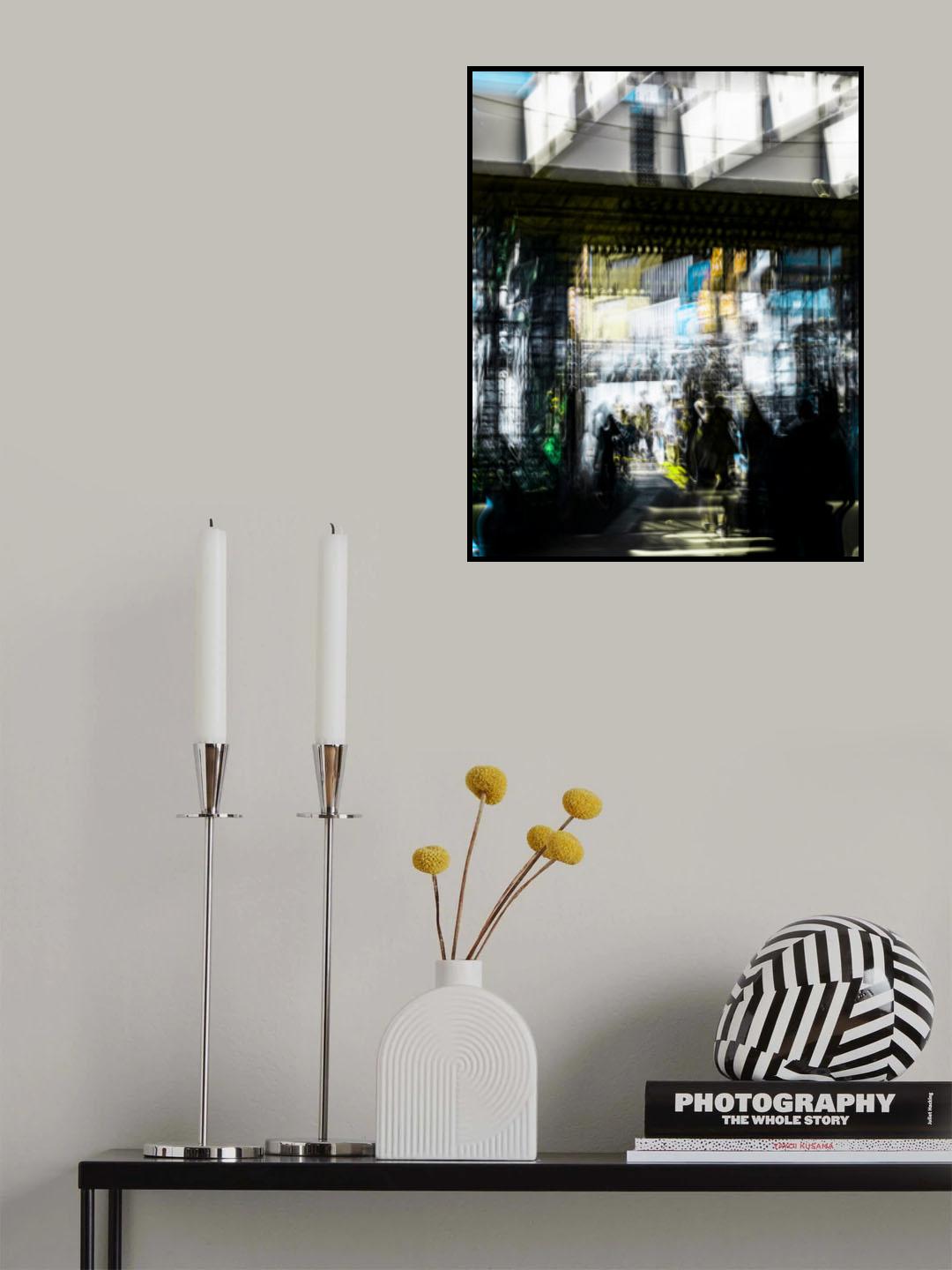 The hustle and bustle of the city. Poster och Canvastavla