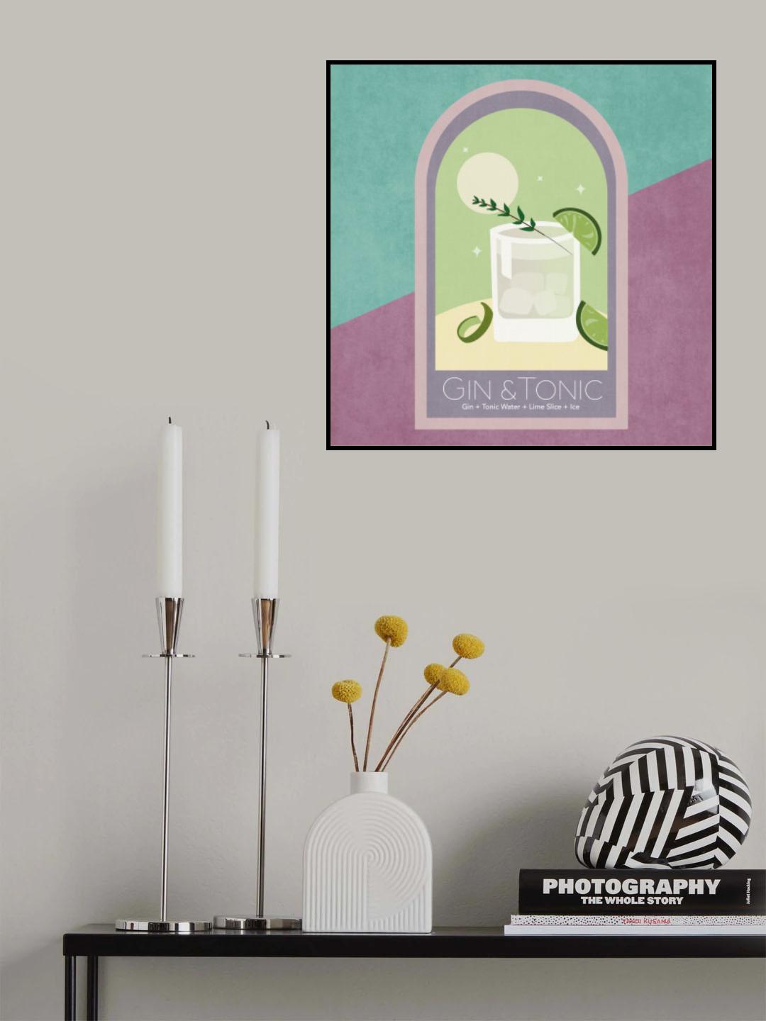 Kokteyl Gin Tonic Poster och Canvastavla