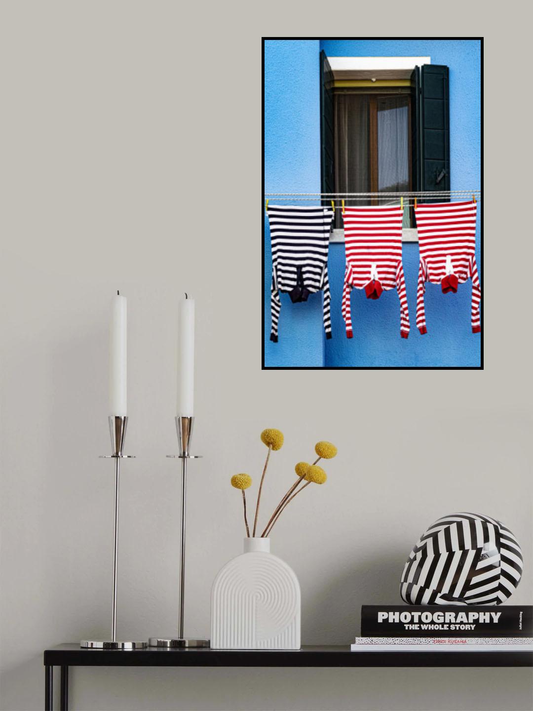 stripes suspended Poster och Canvastavla