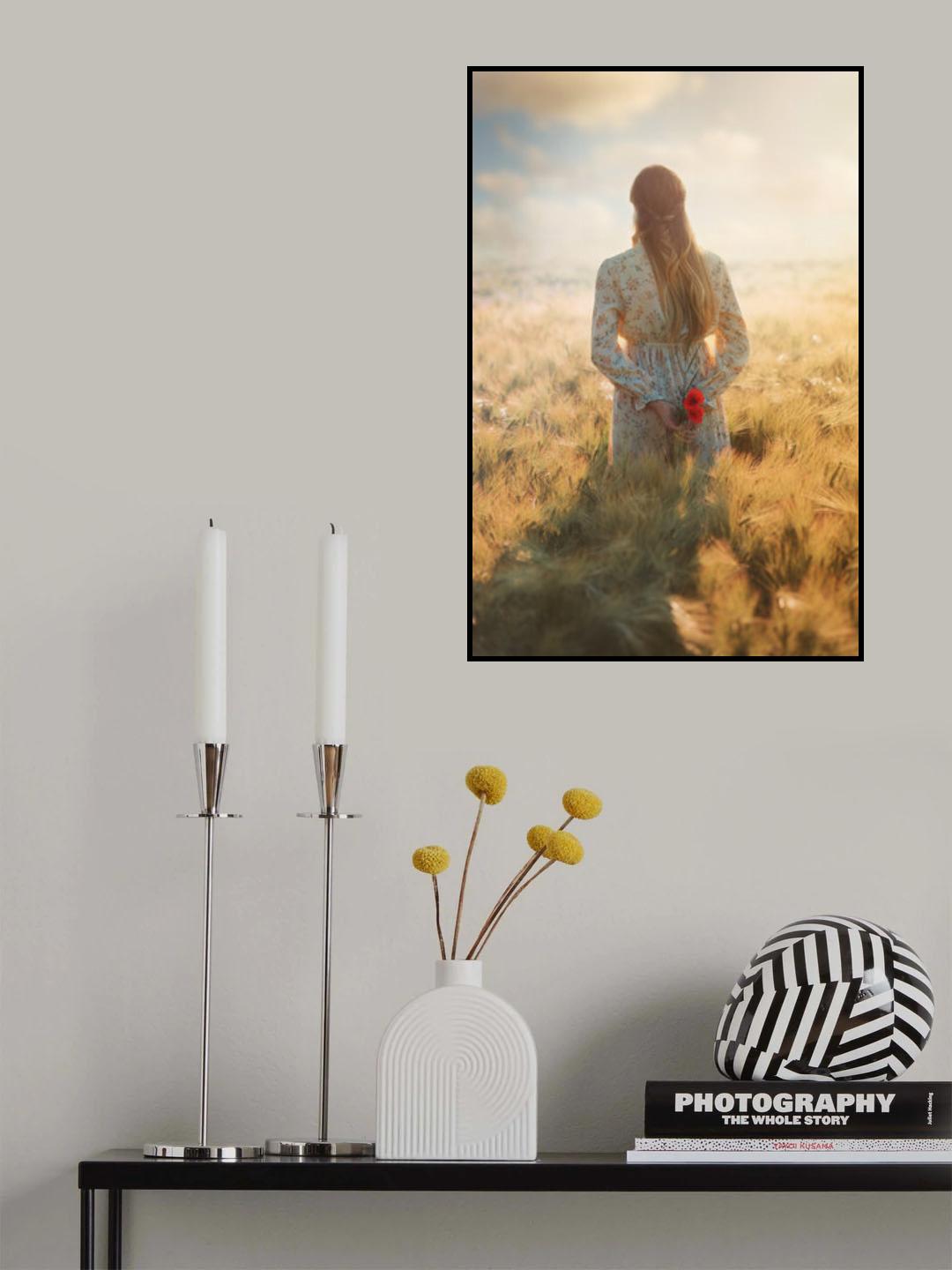 Poppies and the Girl Poster och Canvastavla