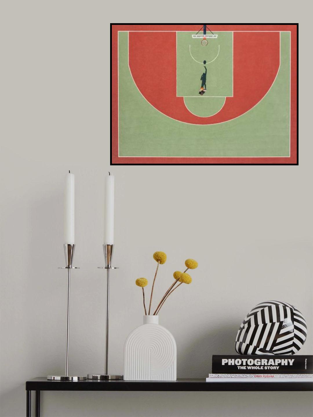 Shadow basketball Poster och Canvastavla