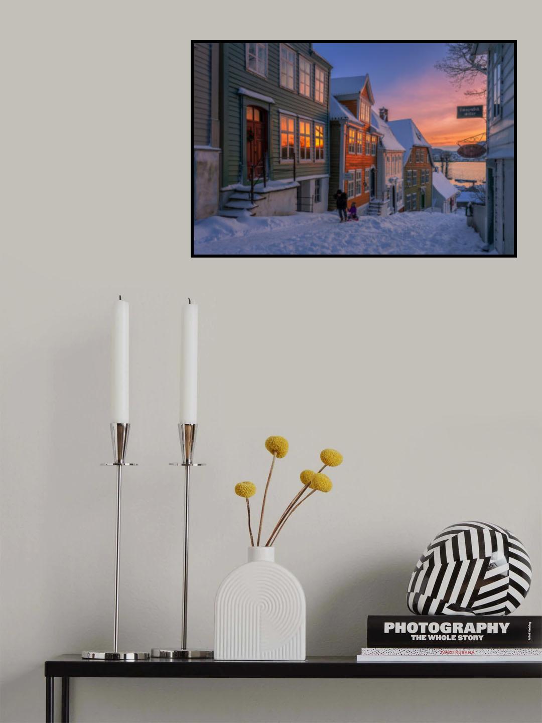 Winter in the city Poster och Canvastavla
