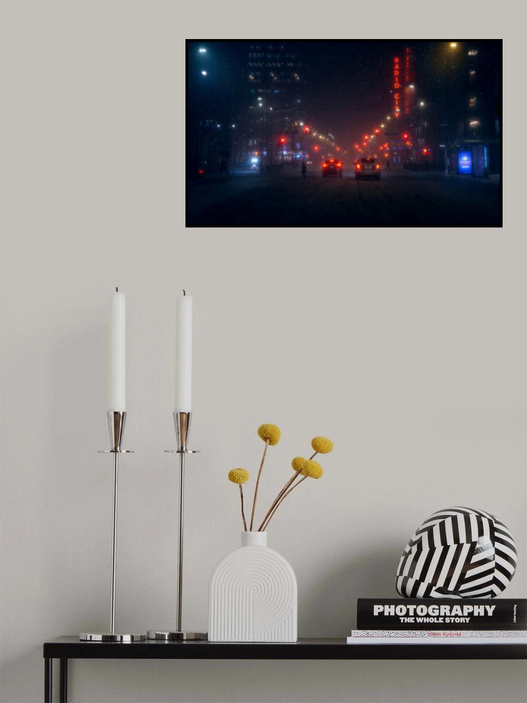 Snowy NYC Poster och Canvastavla