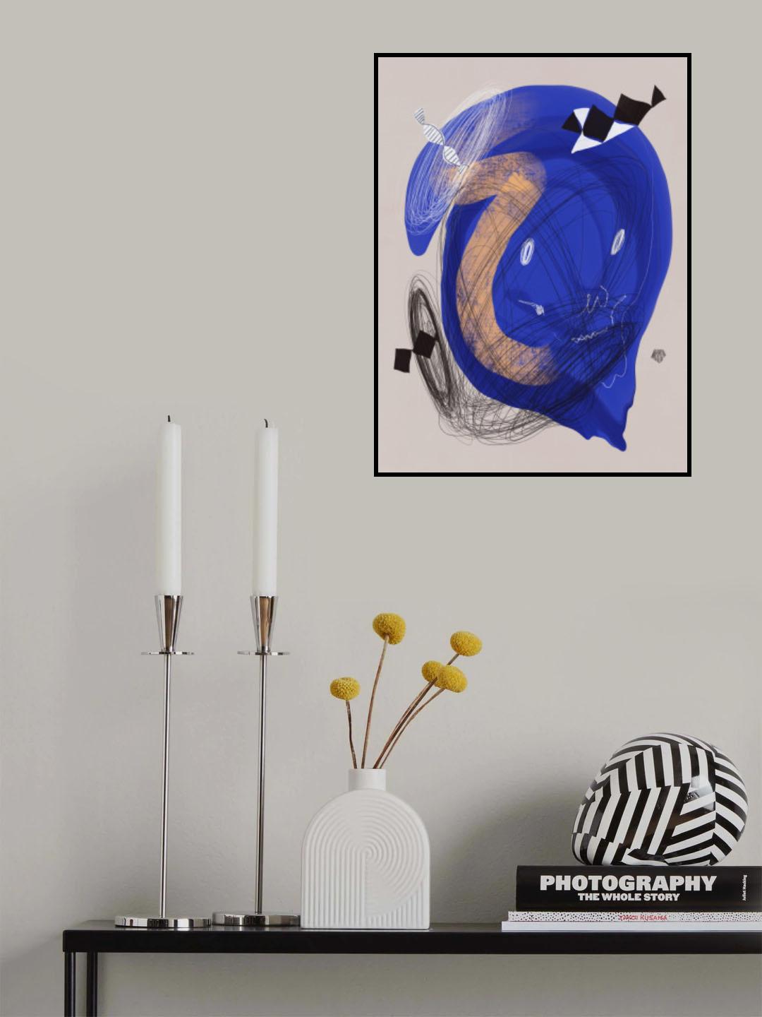 Space Skeleton Poster och Canvastavla