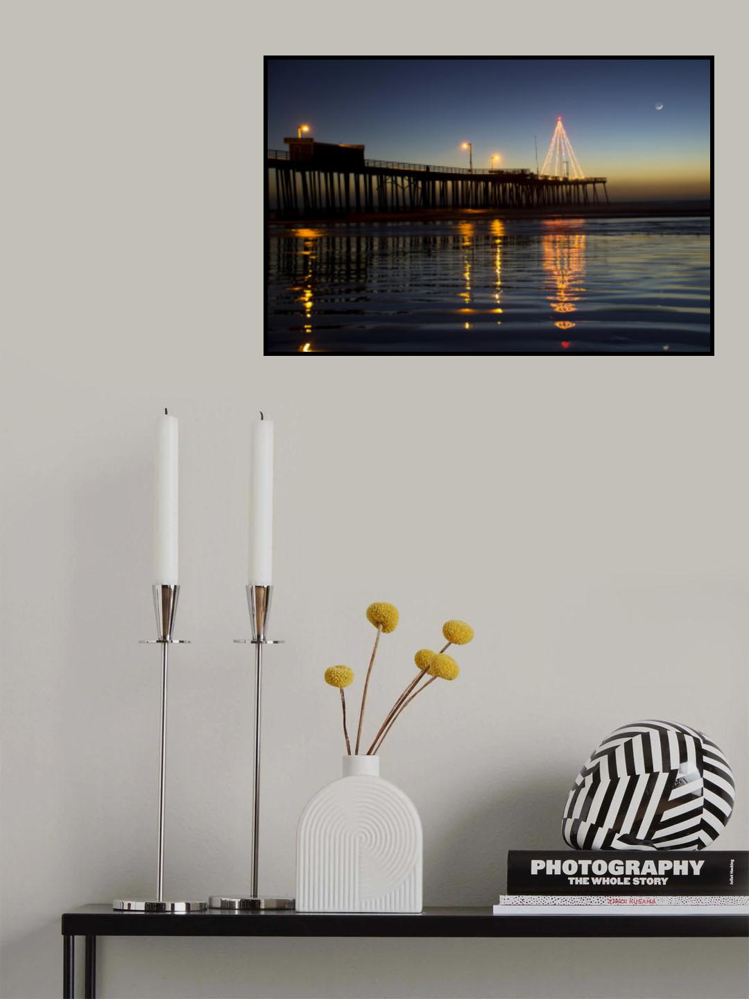 Christmas at Pismo Beach Poster och Canvastavla