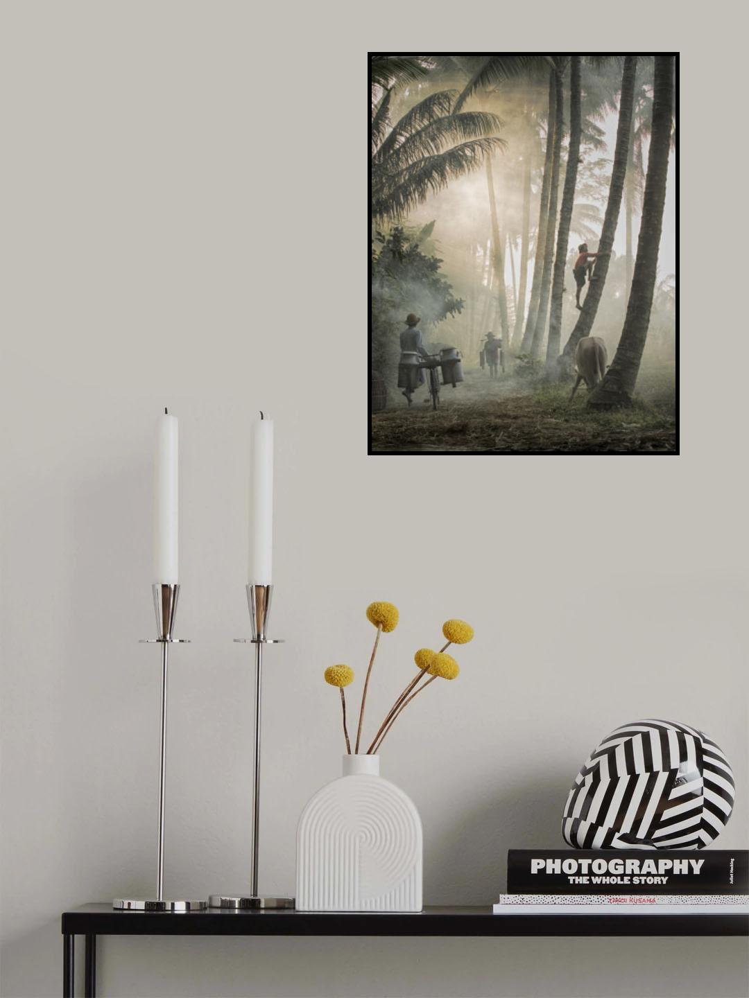 Life in Blitar Village Poster och Canvastavla