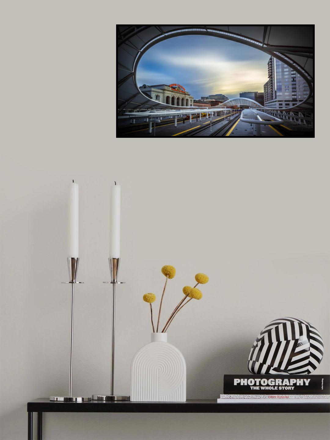 Union Station Denver - Slow Sunset Poster och Canvastavla