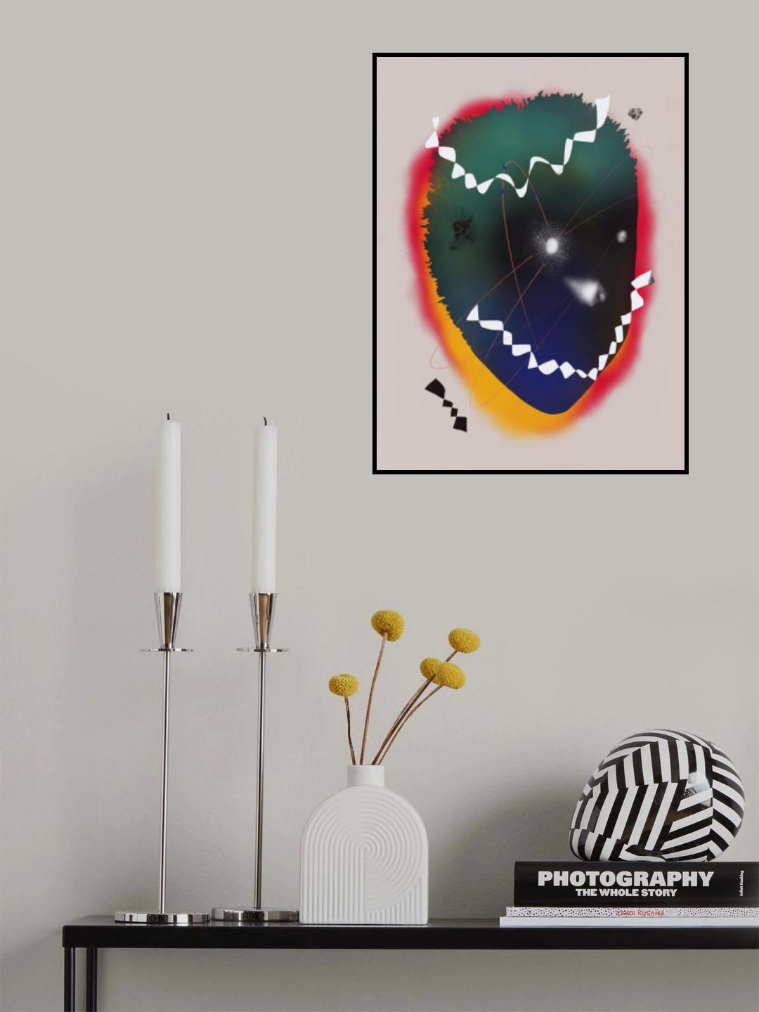 Smile Galaxy Portrait Poster och Canvastavla