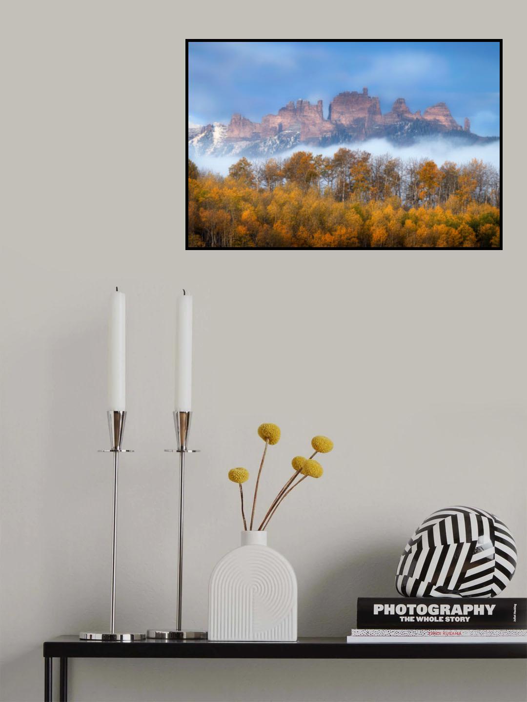 Castle Rocks in Autumn Poster och Canvastavla