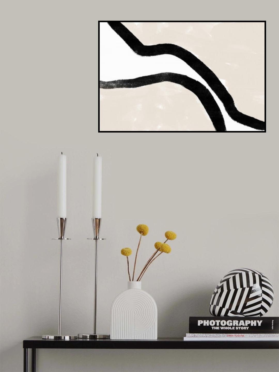 Abstracto Bordered Poster och Canvastavla