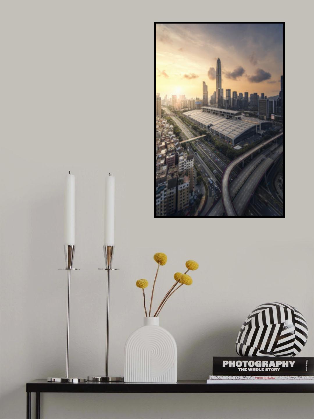 The light of Shenzhen Poster och Canvastavla