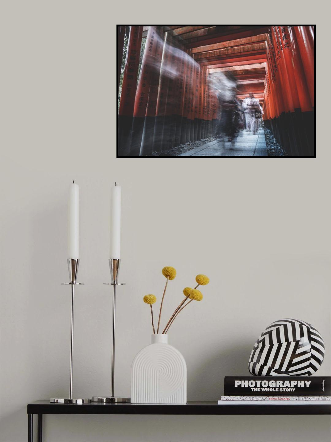 Red tunnel Poster och Canvastavla