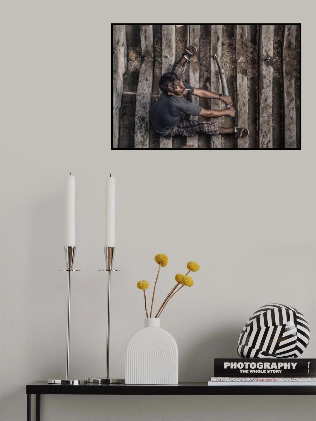 Lenj worker Poster och Canvastavla