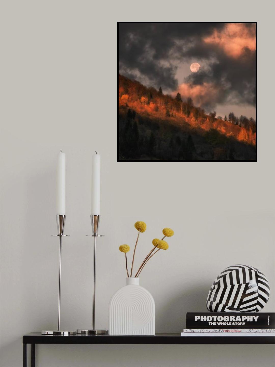 Moon doesn't want to go Poster och Canvastavla