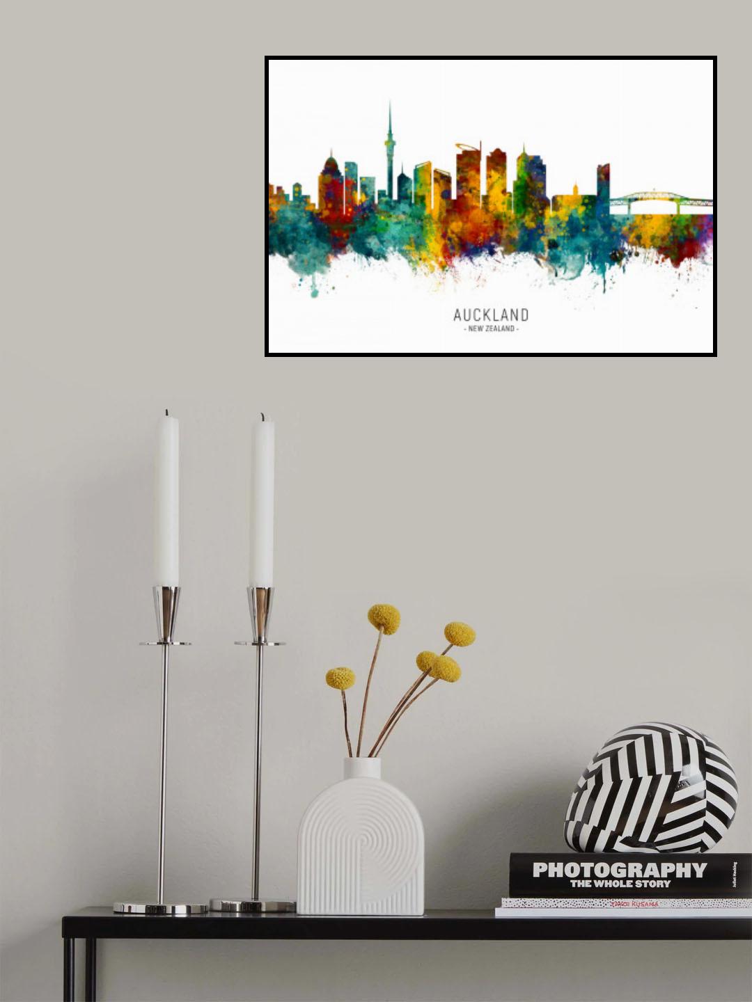 Auckland Skyline Poster och Canvastavla