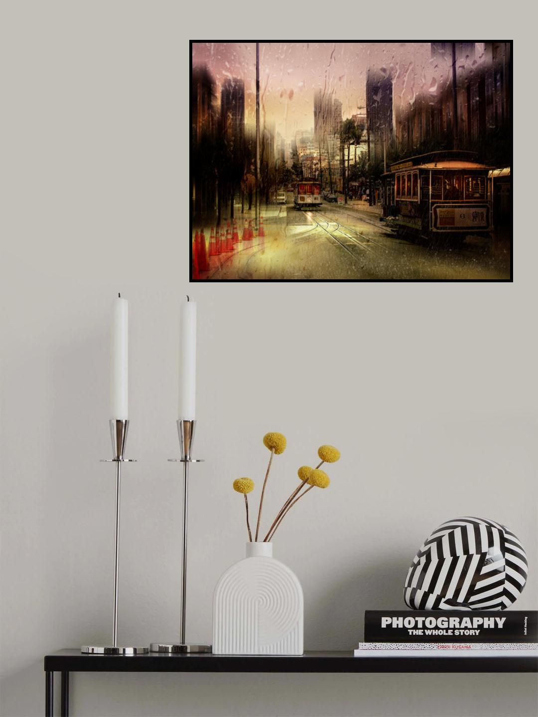 Rainy day in San Francisco Poster och Canvastavla