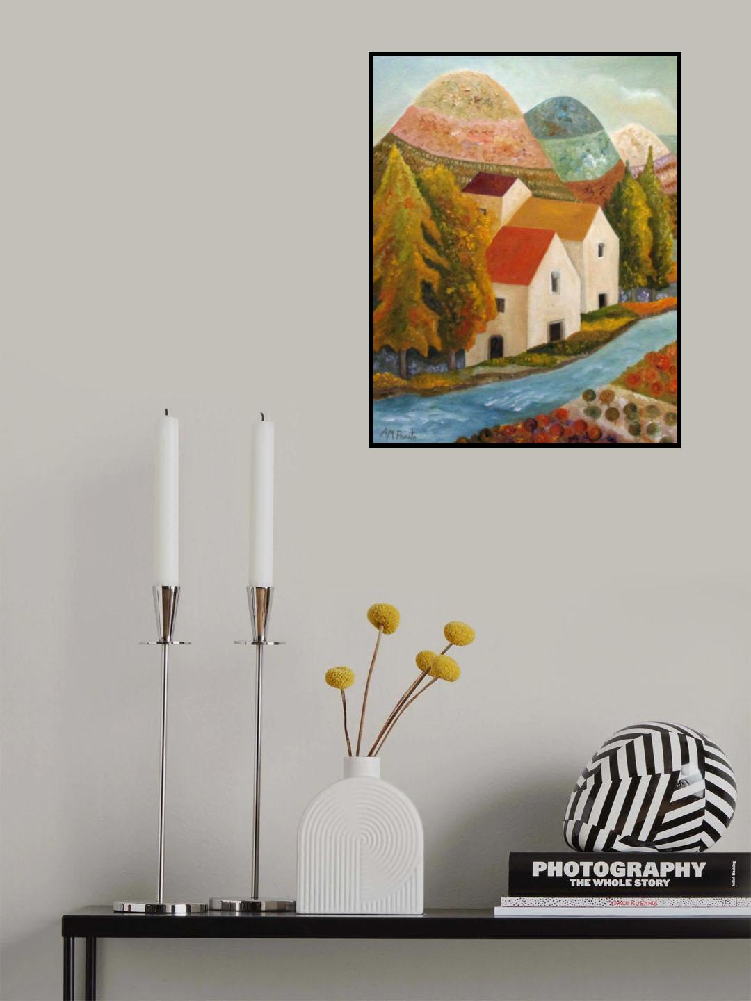 Autumn Flow Poster och Canvastavla
