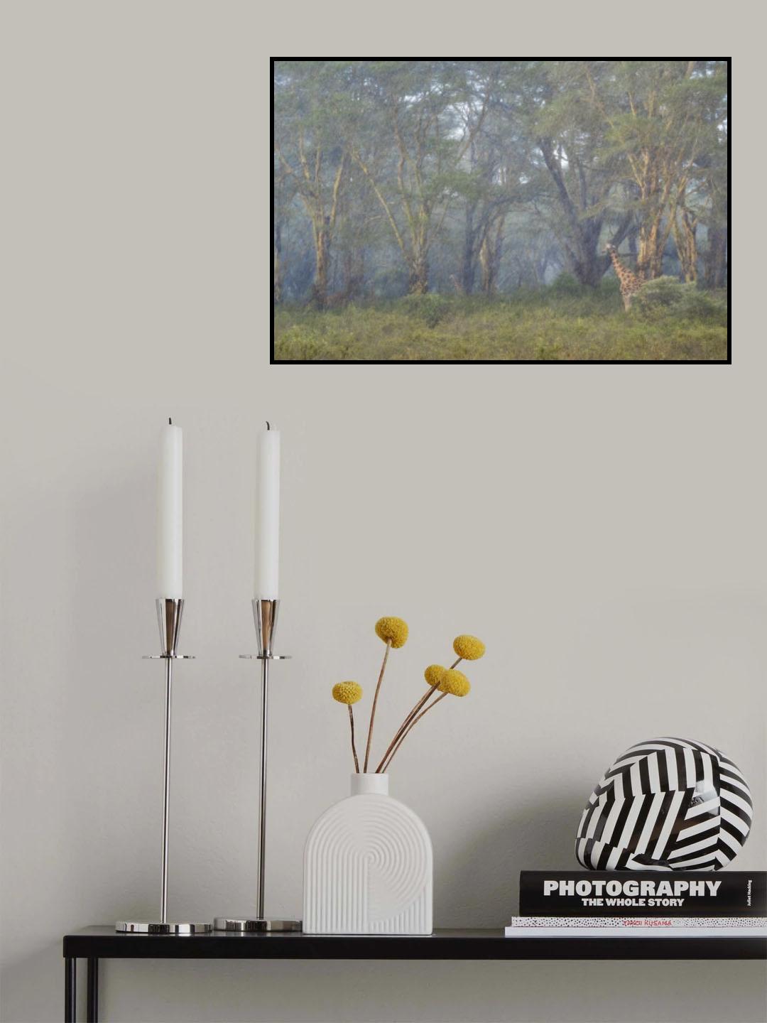 Big storm in the forest Poster och Canvastavla