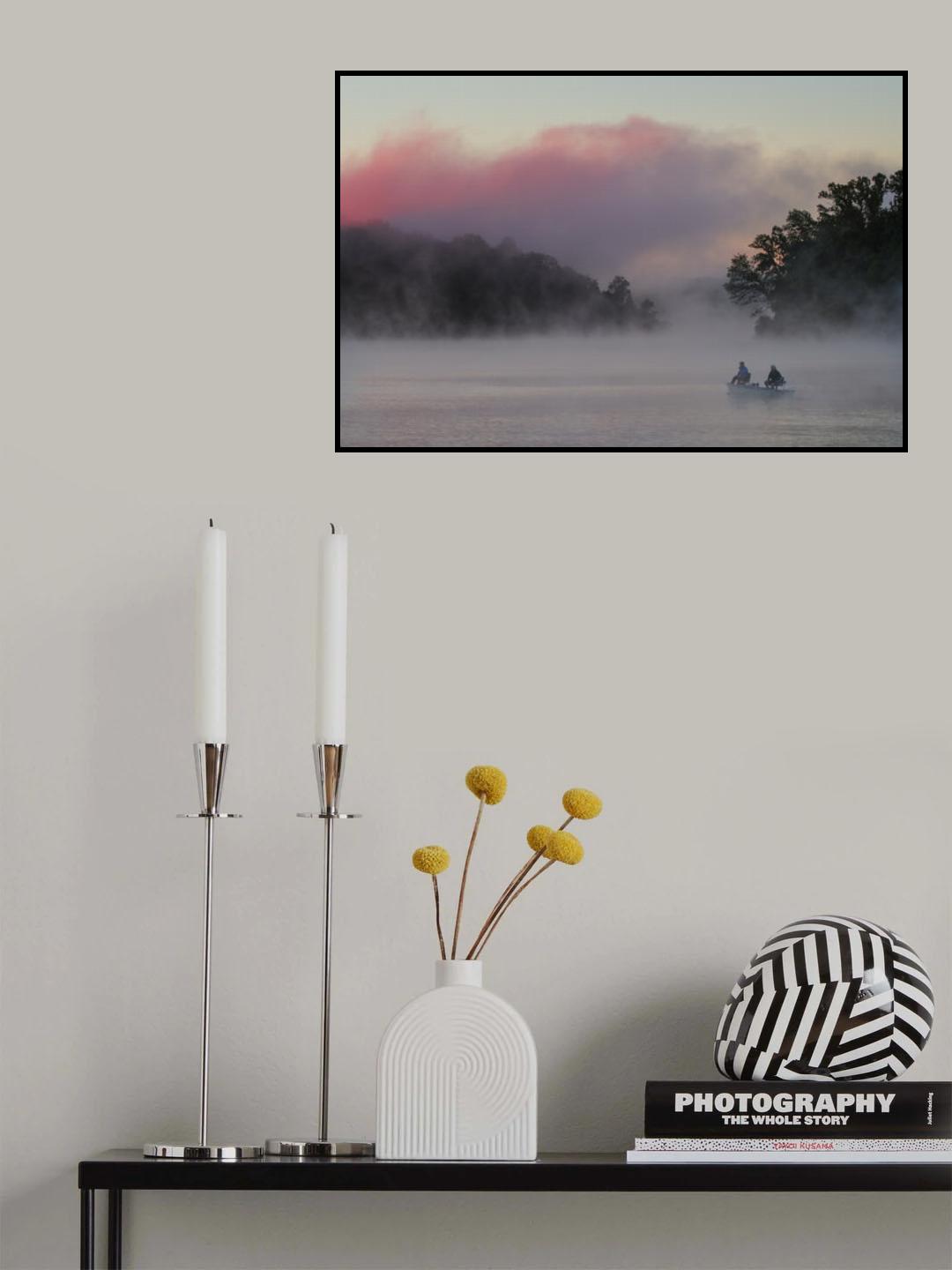 Misty Lake #5 Poster och Canvastavla