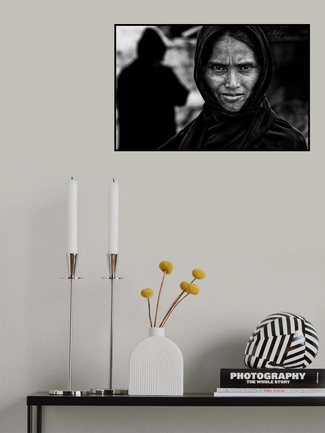 Rohingya refugee woman-Bangladesh Poster och Canvastavla