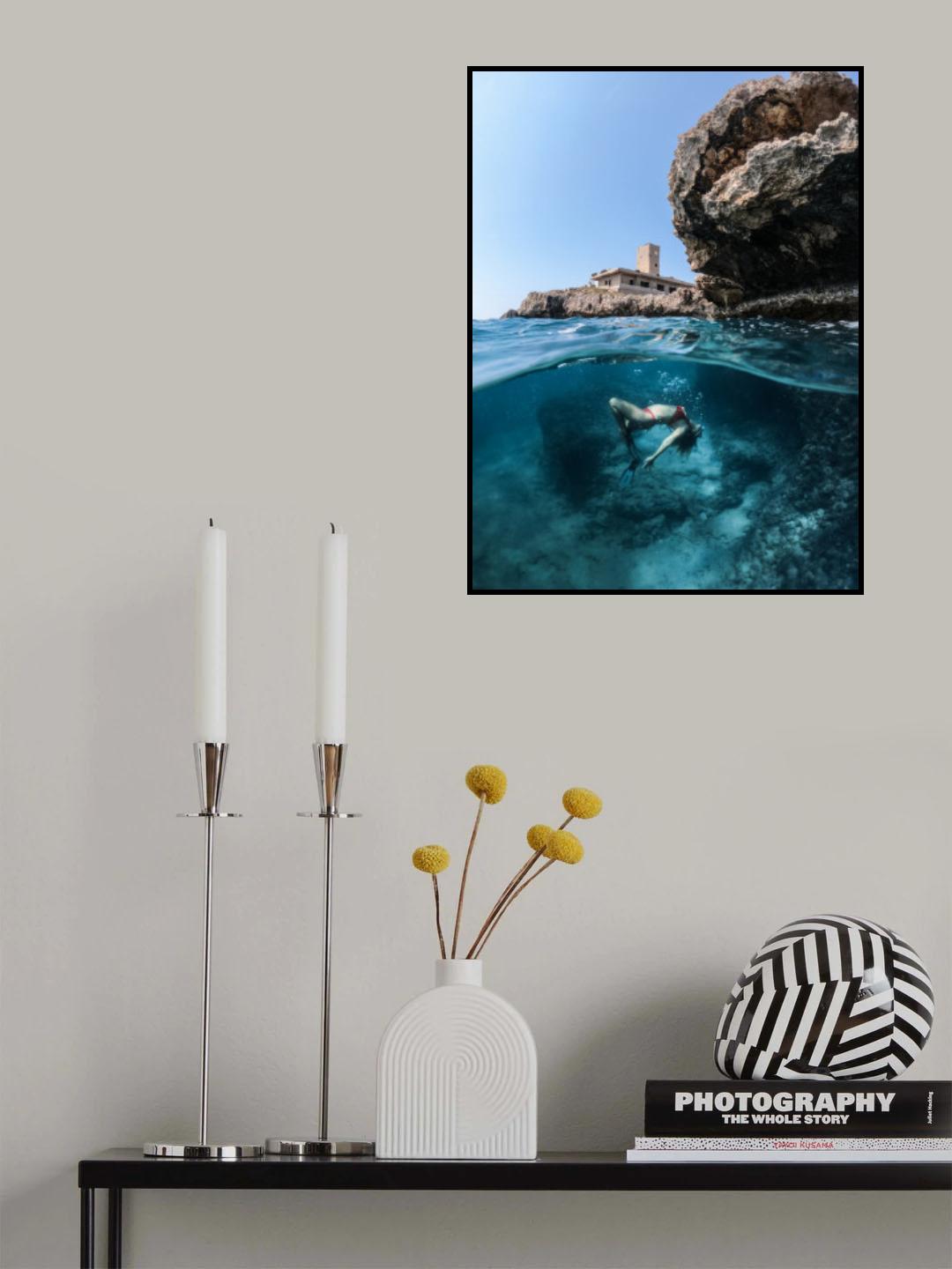 Laying under the island Poster och Canvastavla