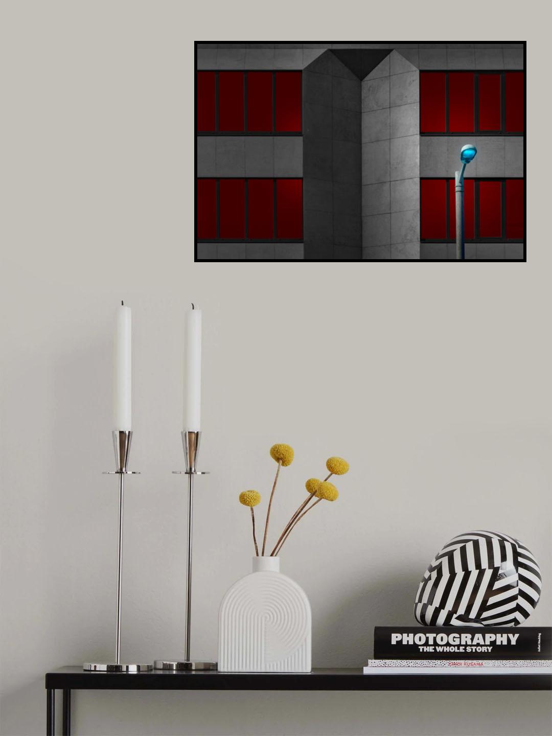 Obelisk (red) Poster och Canvastavla