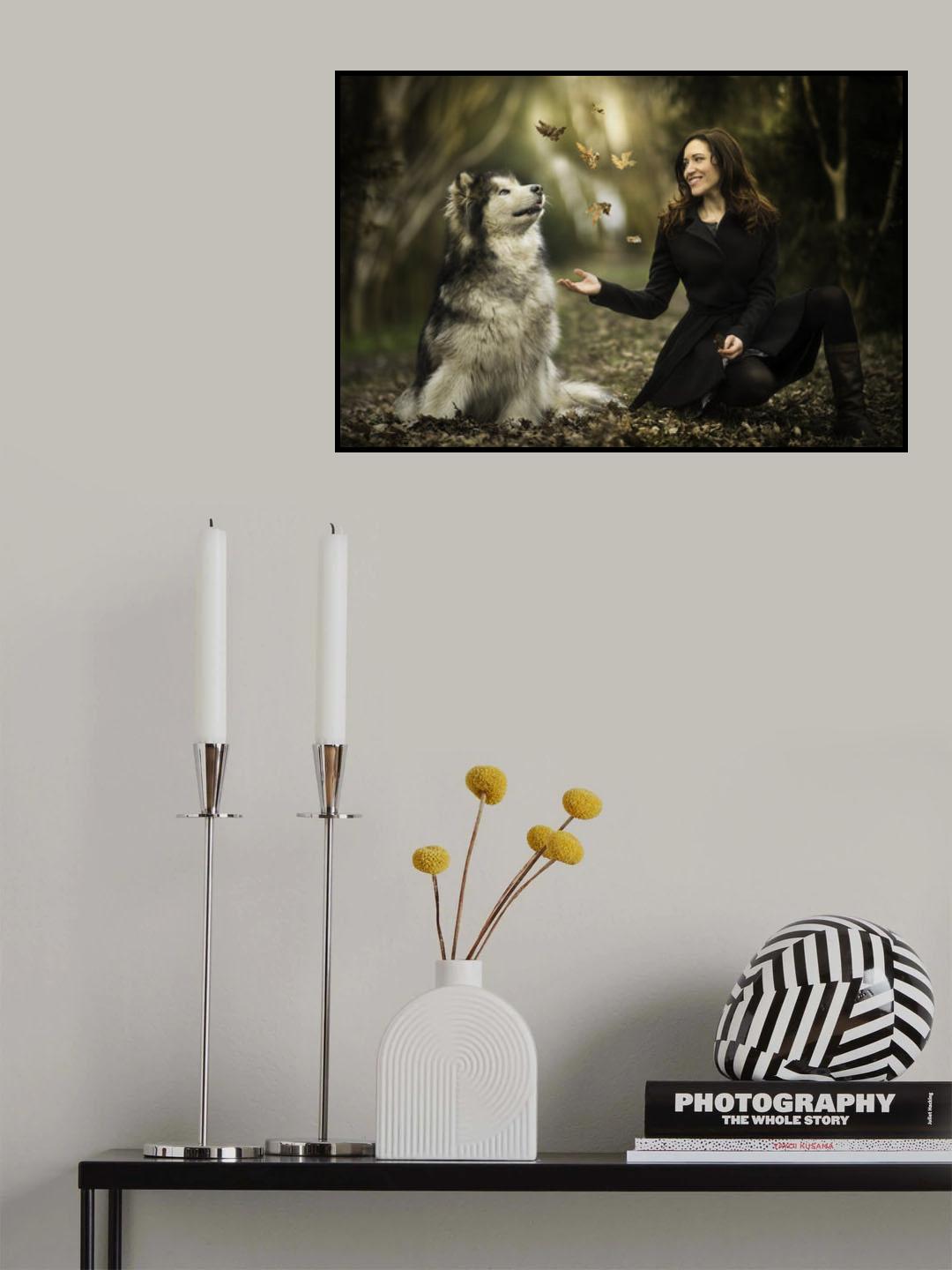 Enchanted by the leaves Poster och Canvastavla