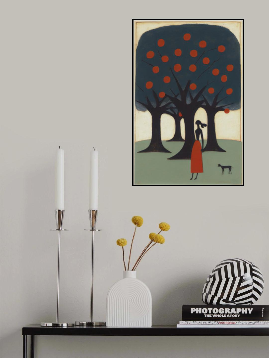 The Woman And The Apple Tree Poster och Canvastavla