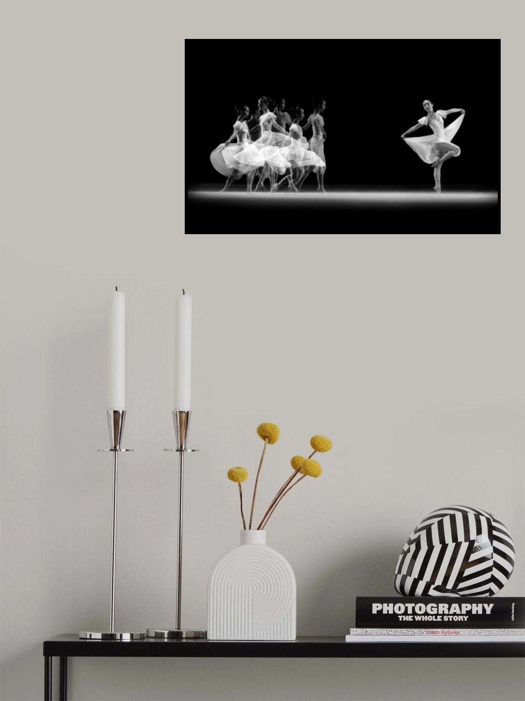 Balerina Movement Poster och Canvastavla