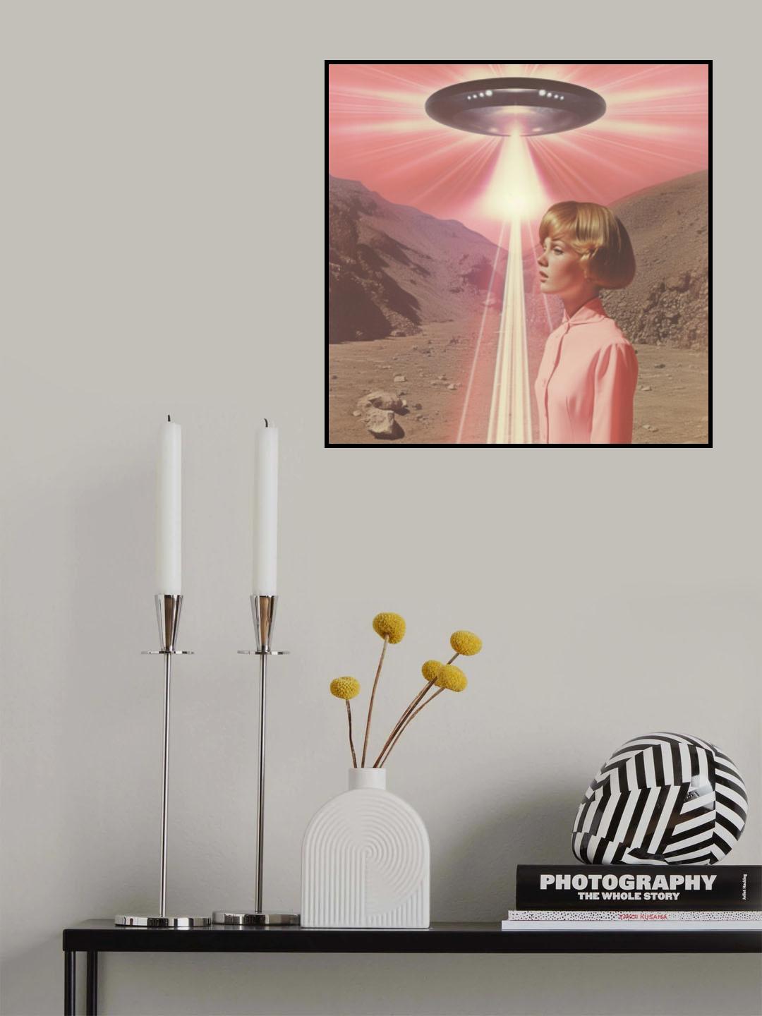 Beam Me Up Barbie Collage Art Poster och Canvastavla
