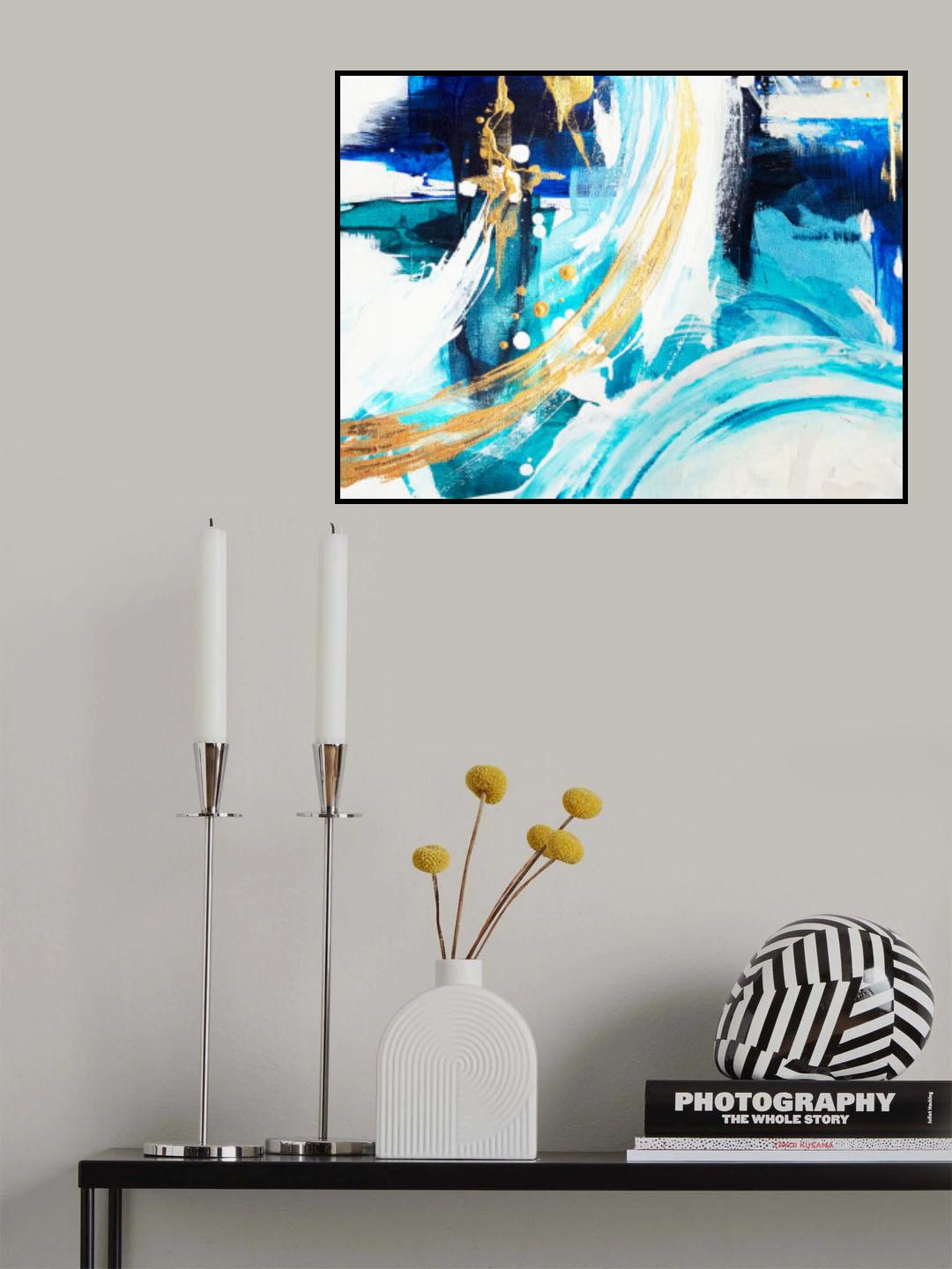 Angle Gold B Poster och Canvastavla