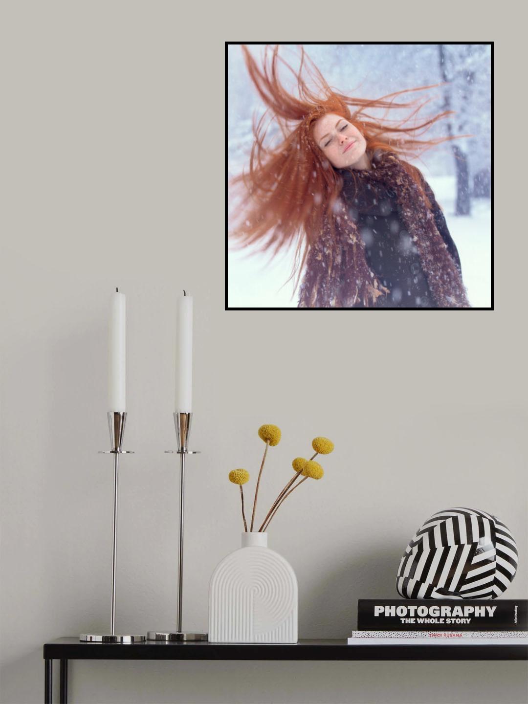 Snow girl Poster och Canvastavla