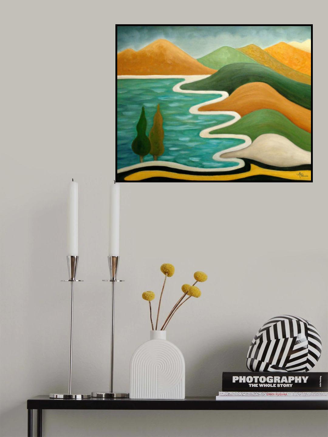 Winding Coast Poster och Canvastavla