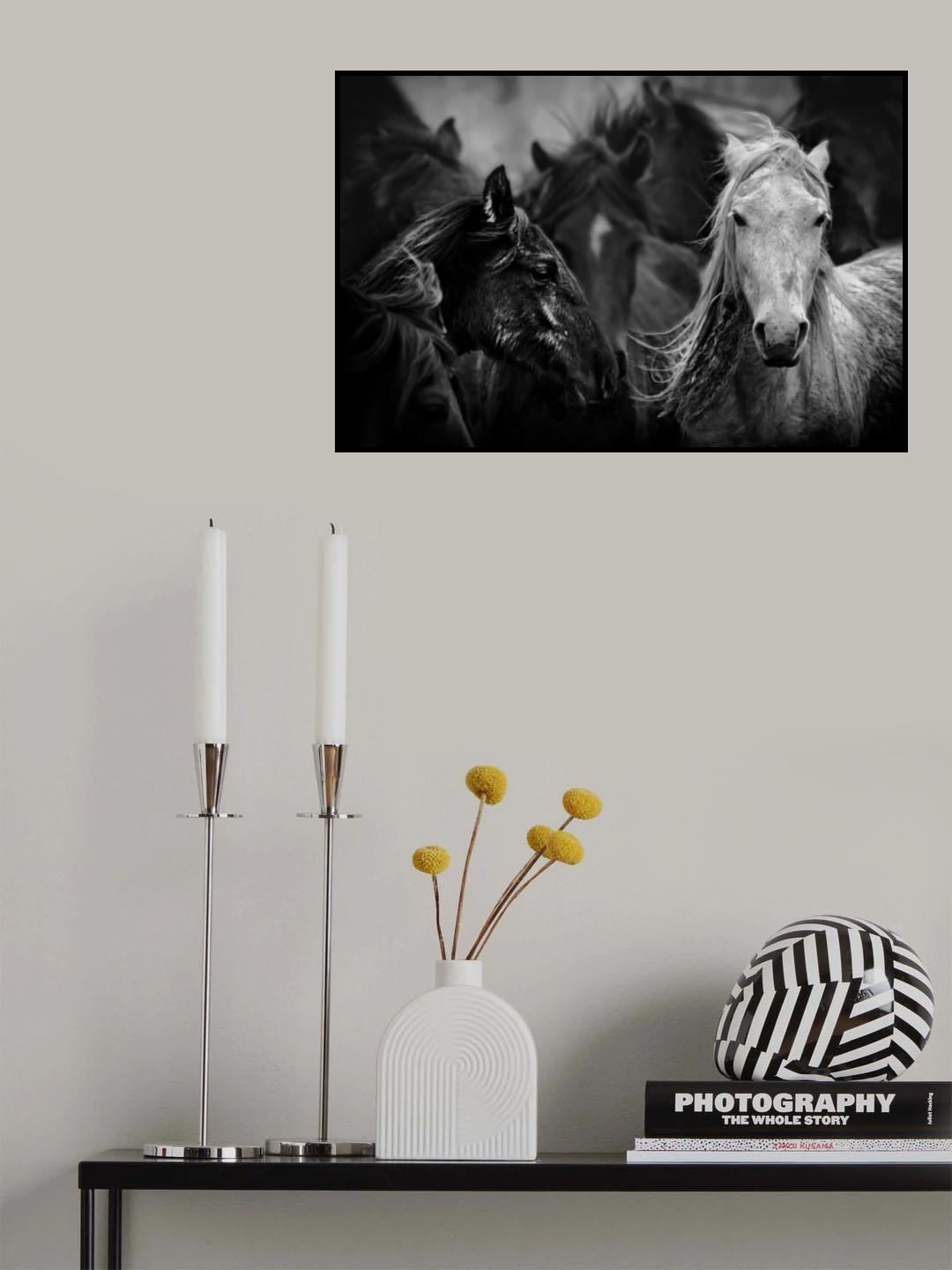 white Poster och Canvastavla