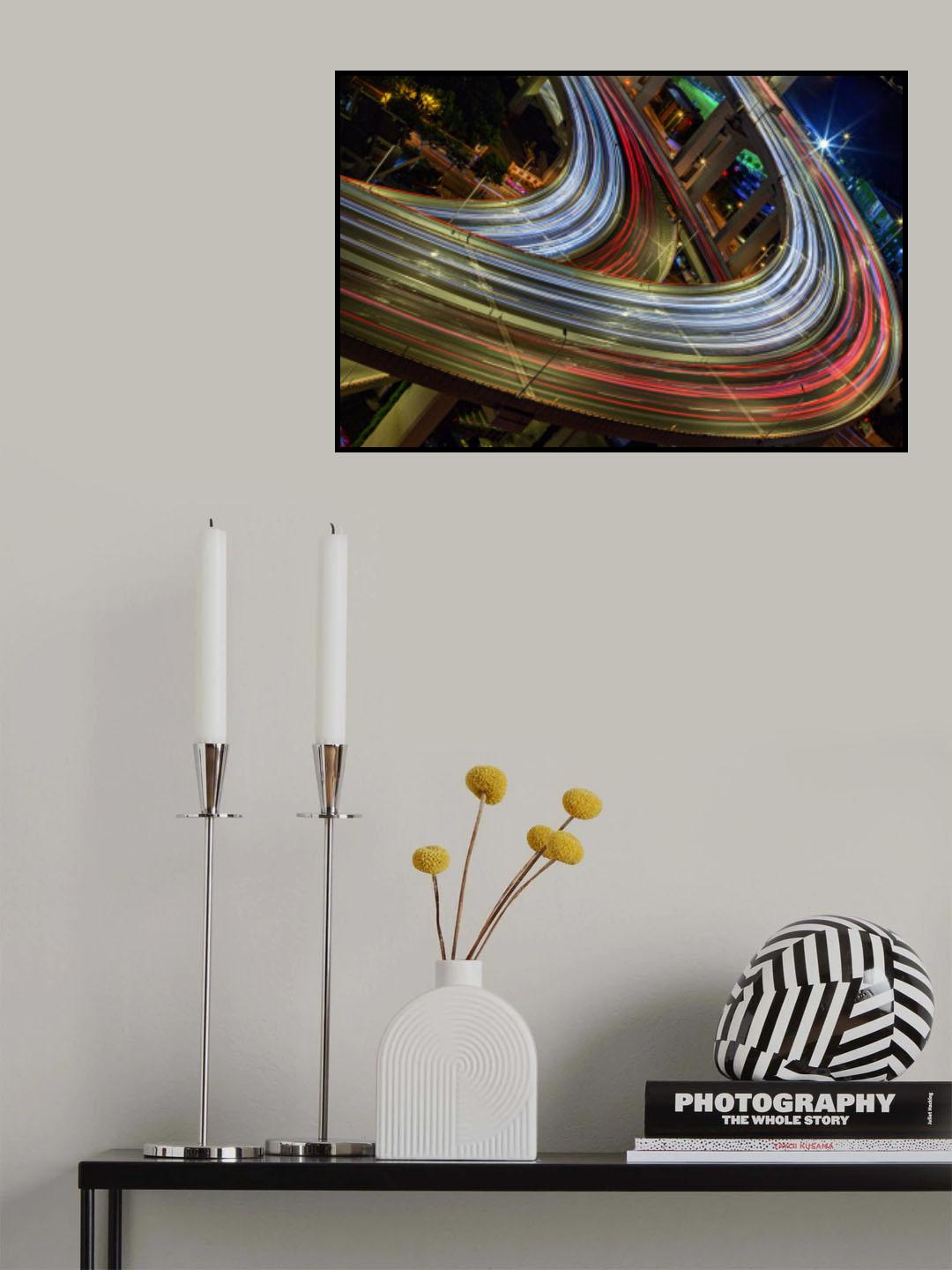 Tilted Bridge Poster och Canvastavla