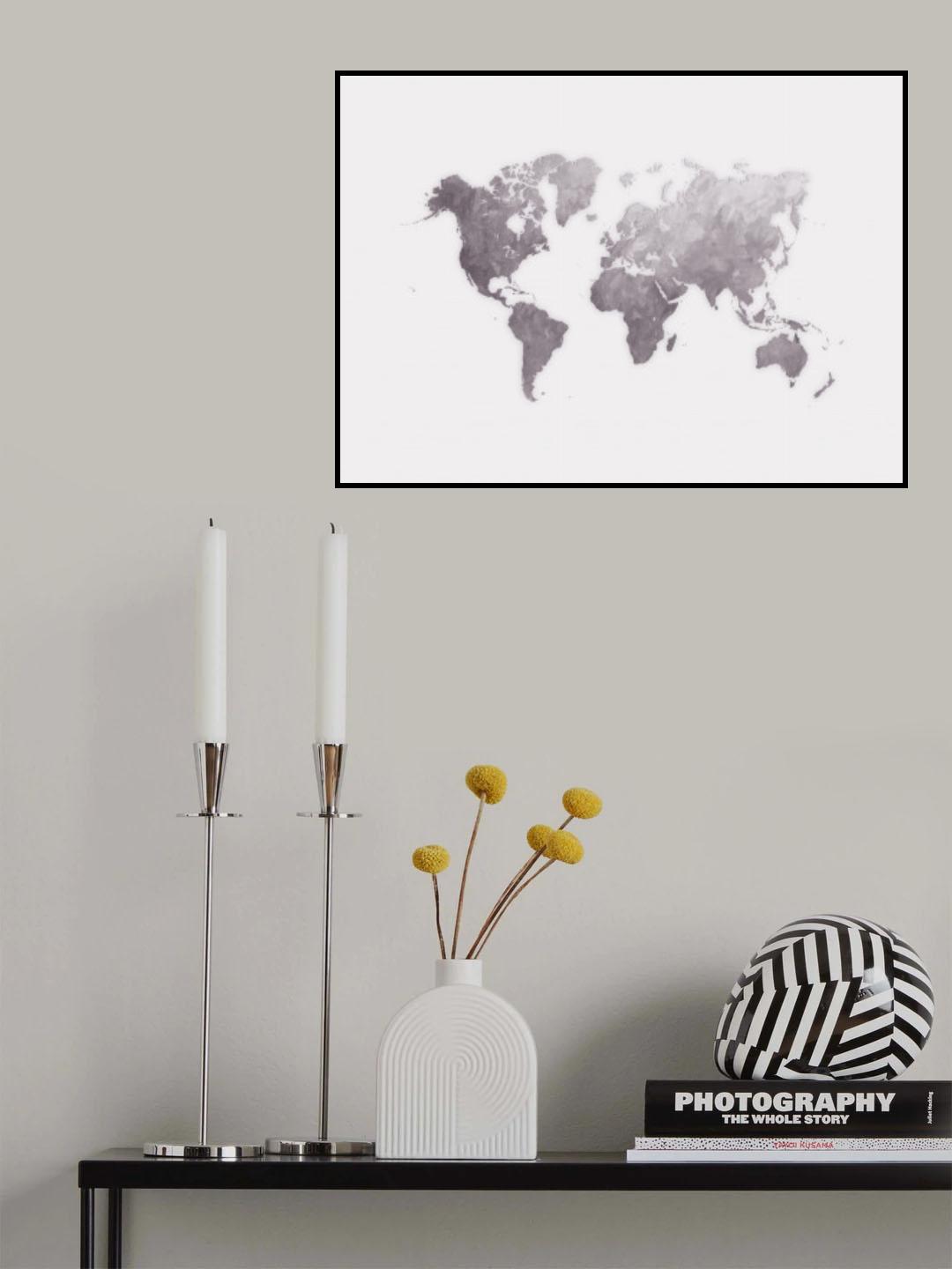 World map 33 Poster och Canvastavla