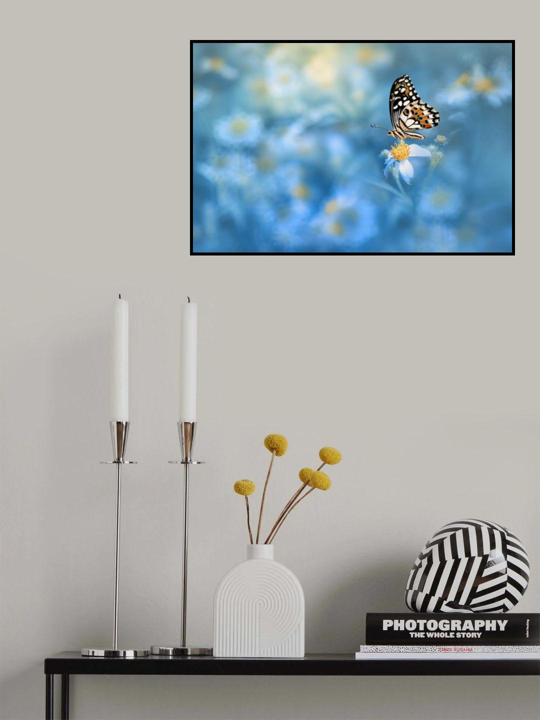 Butterfly on the flower Poster och Canvastavla