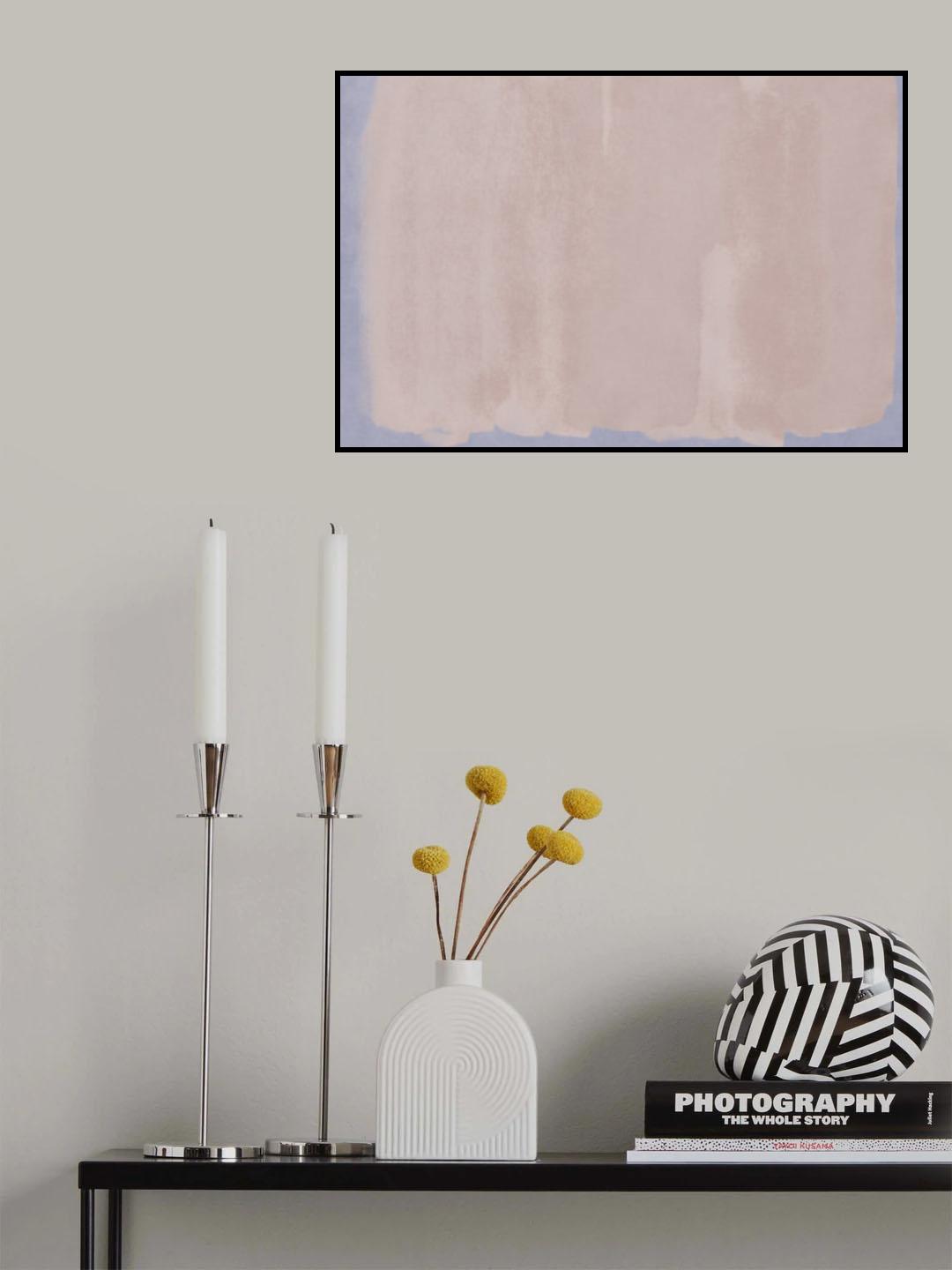 Minimal Abstract Pink 01 Poster och Canvastavla